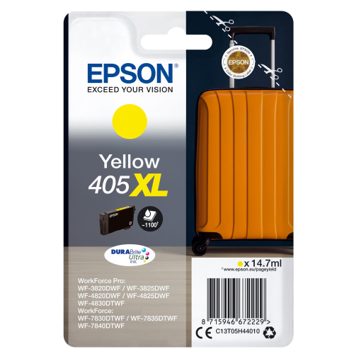 EPSON 405XL DURABRITE ULTRA CARTUCCIA INK-JET GIALLO 14.7 ML 1100 PAGINE
